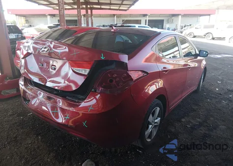 2013 Hyundai Elantra Gls из США, поврежденный, VIN 5NPDH4AE3DH448009